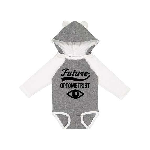 Inktastic Future Optometrist Eye Doctor Boys or Girls Long Sleeve Baby Bodysuit