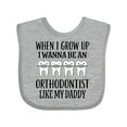 thumbnail image 1 of Inktastic Future Orthodontist Baby Boys or Girls Baby Bib, 1 of 4