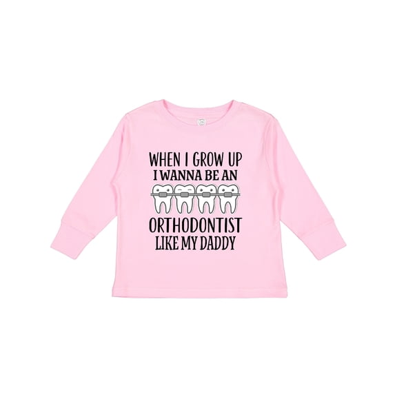 Inktastic Future Orthodontist Baby Gift Boys or Girls Long Sleeve Toddler T-Shirt