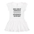thumbnail image 1 of Inktastic Future Orthodontist Baby Gift Girls Toddler Dress, 1 of 5