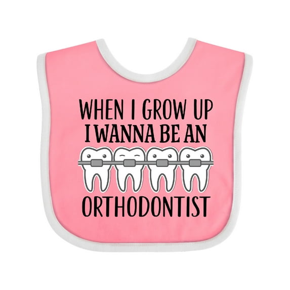 Inktastic Future Orthodontist Dental Care Boys or Girls Baby Bib