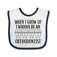 thumbnail image 1 of Inktastic Future Orthodontist Dental Care Boys or Girls Baby Bib, 1 of 4