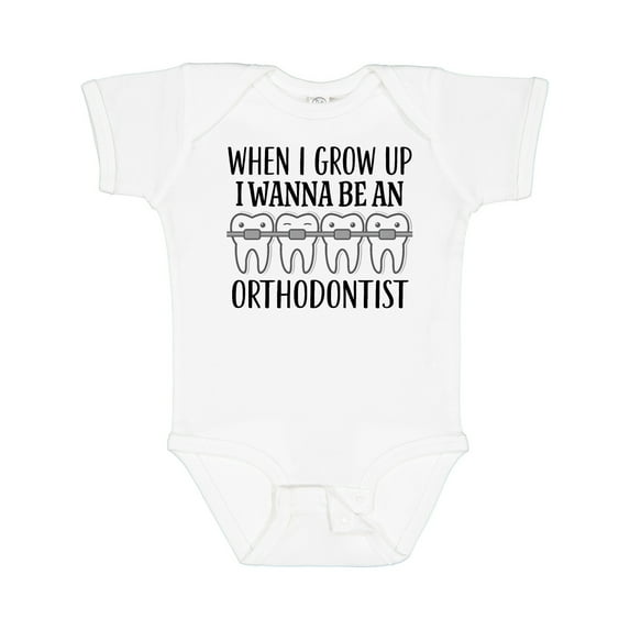 Inktastic Future Orthodontist Dental Care Gift Boys or Girls Baby Bodysuit