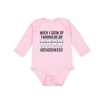 thumbnail image 1 of Inktastic Future Orthodontist Dental Care Gift Boys or Girls Long Sleeve Baby Bodysuit, 1 of 5