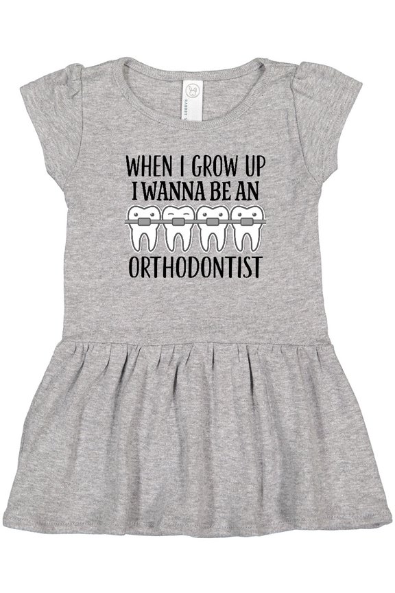 Future Orthodontist Dental Care Gift Girls Toddler Dress