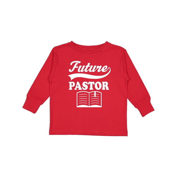 Inktastic Future Pastor Shirt Childs Boys or Girls Long Sleeve Toddler T-Shirt