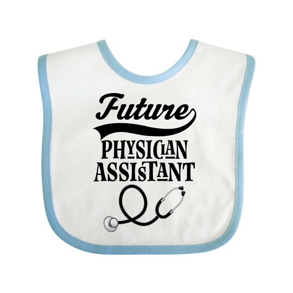 Inktastic Future Physician Assistant Childs Boys or Girls Baby Bib