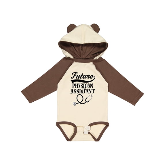 Inktastic Future Physician Assistant Childs Boys or Girls Long Sleeve Baby Bodysuit