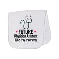 thumbnail image 1 of Inktastic Future Physician Assistant Like Mommy Baby Burp Cloth, 1 of 3