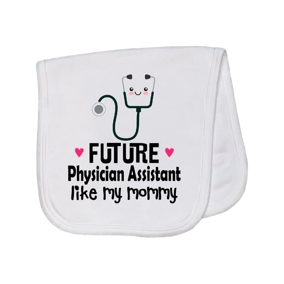 Inktastic Future Physician Assistant Like Mommy Baby Burp Cloth