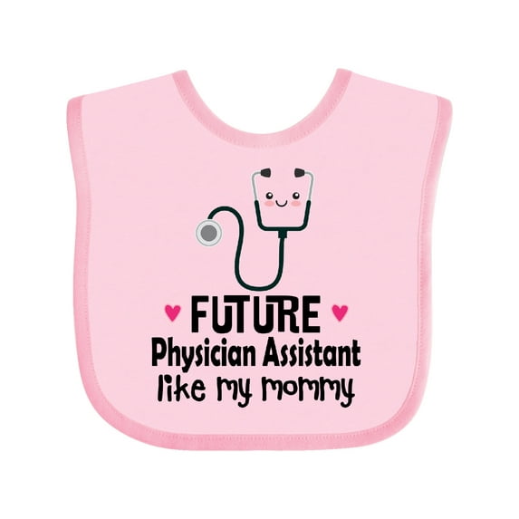 Inktastic Future Physician Assistant Like Mommy Girls Baby Bib