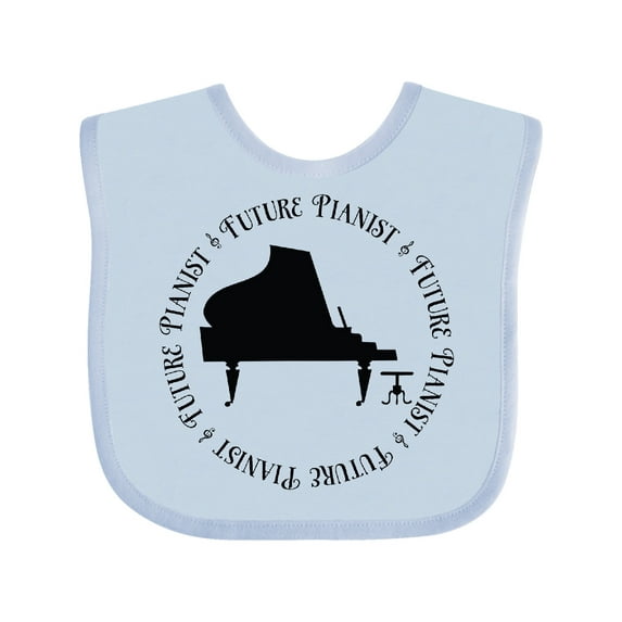 Inktastic Future Piano Player Boys or Girls Baby Bib