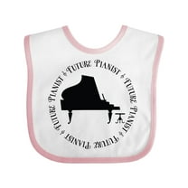 Inktastic Future Piano Player Boys or Girls Baby Bib