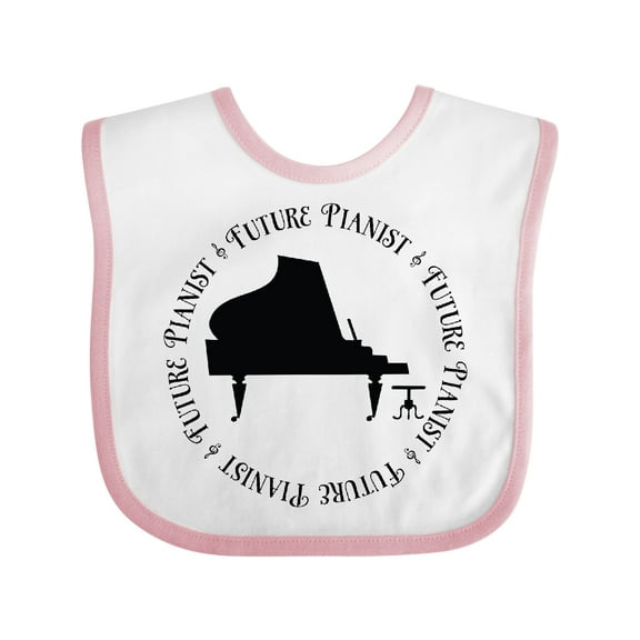 Inktastic Future Piano Player Boys or Girls Baby Bib
