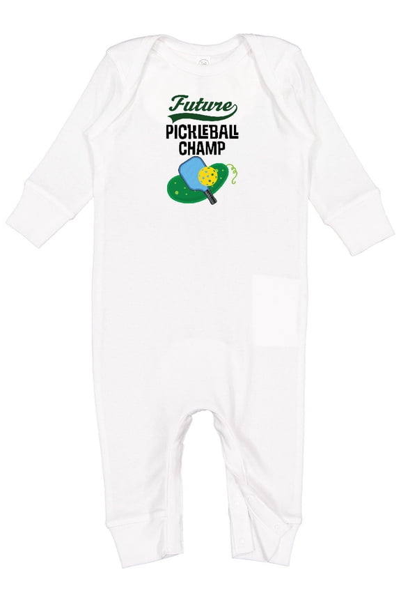 Future Pickleball Champ Baby Romper Coveralls
