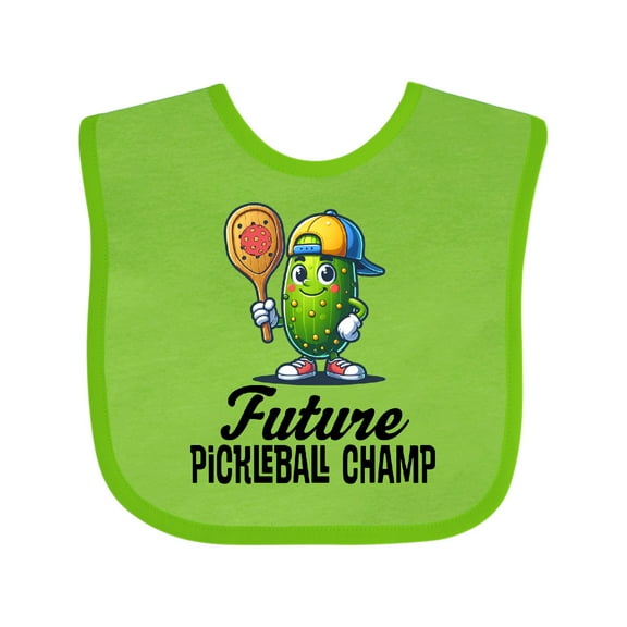 Inktastic Future Pickleball Champ Boys or Girls Baby Bib