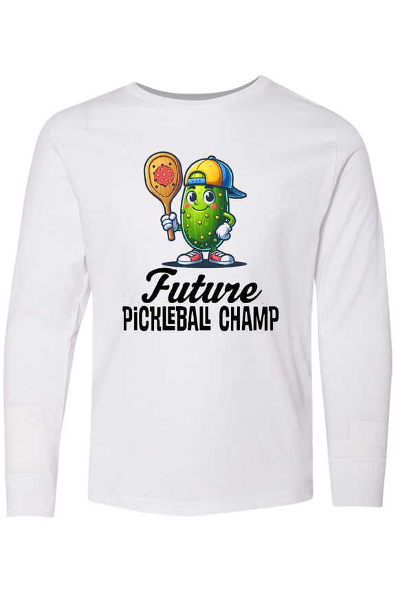 Future Pickleball Champ Long Sleeve Youth T-Shirt
