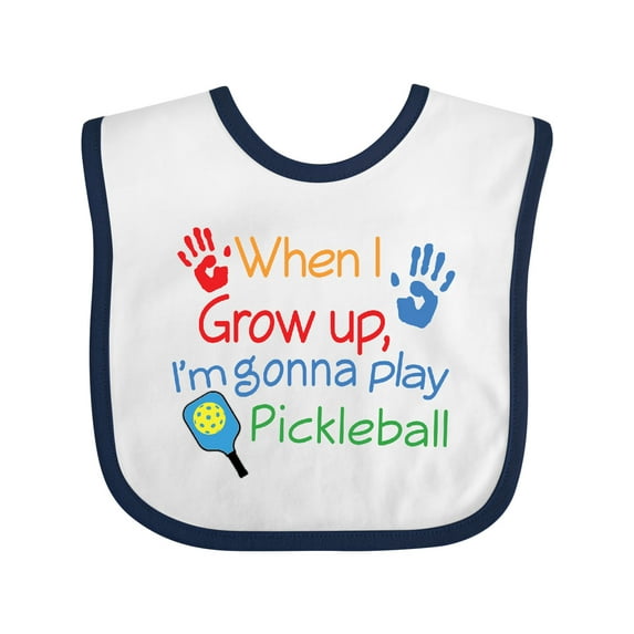 Inktastic Future Pickleball Player Boys or Girls Baby Bib
