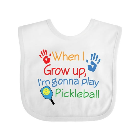 Inktastic Future Pickleball Player Boys or Girls Baby Bib