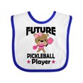 thumbnail image 1 of Inktastic Future Pickleball Player Girls Girls Baby Bib, 1 of 4