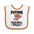 thumbnail image 1 of Inktastic Future Pickleball Player Girls Girls Baby Bib, 1 of 4