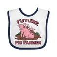 thumbnail image 1 of Inktastic Future Pig Farmer with Cute Pig Family Boys or Girls Baby Bib, 1 of 4
