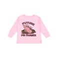 thumbnail image 1 of Inktastic Future Pig Farmer with Cute Pig Family Boys or Girls Long Sleeve Toddler T-Shirt, 1 of 5