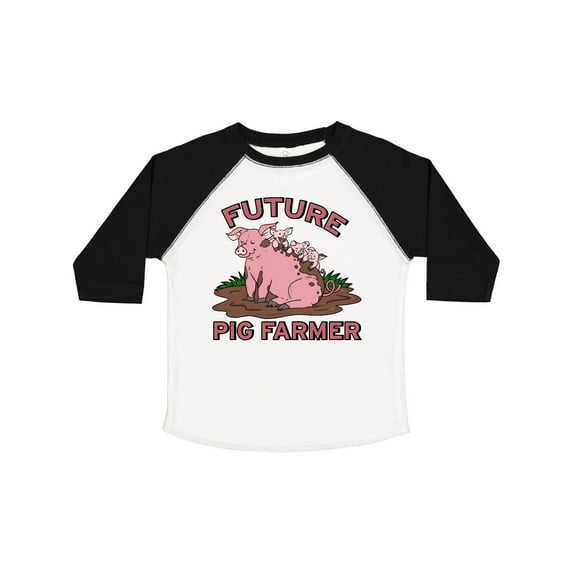 Inktastic Future Pig Farmer with Cute Pig Family Boys or Girls Toddler T-Shirt