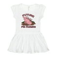 thumbnail image 1 of Inktastic Future Pig Farmer with Cute Pig Family Girls Toddler Dress, 1 of 5