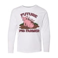 thumbnail image 1 of Inktastic Future Pig Farmer with Cute Pig Family Long Sleeve Youth T-Shirt, 1 of 5