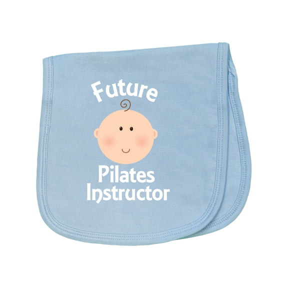 Inktastic Future Pilates Instructor Occupation Baby Burp Cloth