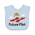 thumbnail image 1 of Inktastic Future Pilot Airplane Boys Baby Bib, 1 of 4