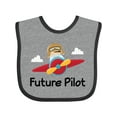 thumbnail image 1 of Inktastic Future Pilot Airplane Boys Baby Bib, 1 of 4