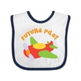 thumbnail image 1 of Inktastic Future Pilot Airplane Boys or Girls Baby Bib, 1 of 4
