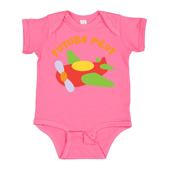 Inktastic Future Pilot Airplane Boys or Girls Baby Bodysuit