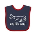 thumbnail image 1 of Inktastic Future Pilot Airplane Doodle Plane Boys or Girls Baby Bib, 1 of 4