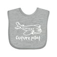 thumbnail image 1 of Inktastic Future Pilot Airplane Doodle Plane Boys or Girls Baby Bib, 1 of 4
