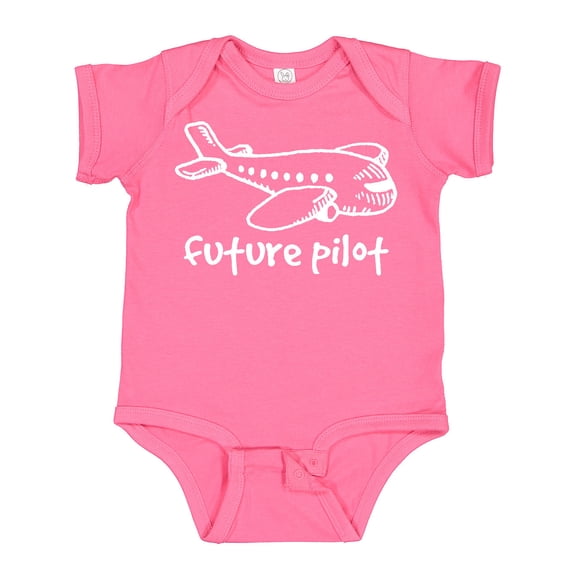 Inktastic Future Pilot Airplane Doodle Plane Boys or Girls Baby Bodysuit
