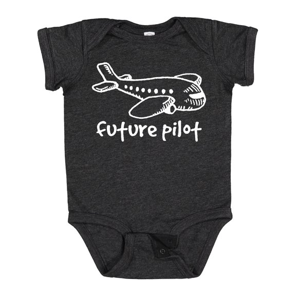Inktastic Future Pilot Airplane Doodle Plane Boys or Girls Baby Bodysuit
