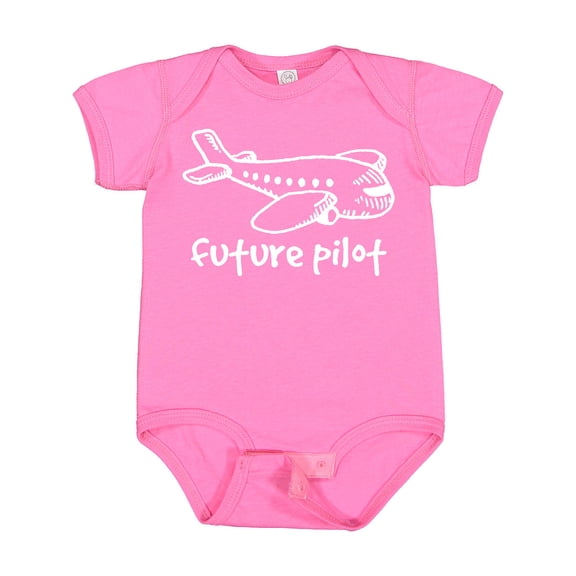 Inktastic Future Pilot Airplane Doodle Plane Boys or Girls Baby Bodysuit