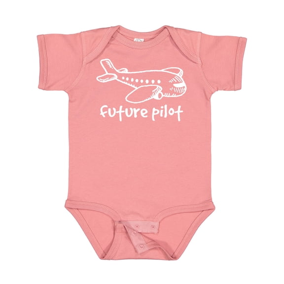 Inktastic Future Pilot Airplane Doodle Plane Boys or Girls Baby Bodysuit