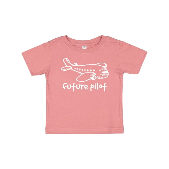 Inktastic Future Pilot Airplane Doodle Plane Boys or Girls Baby T-Shirt