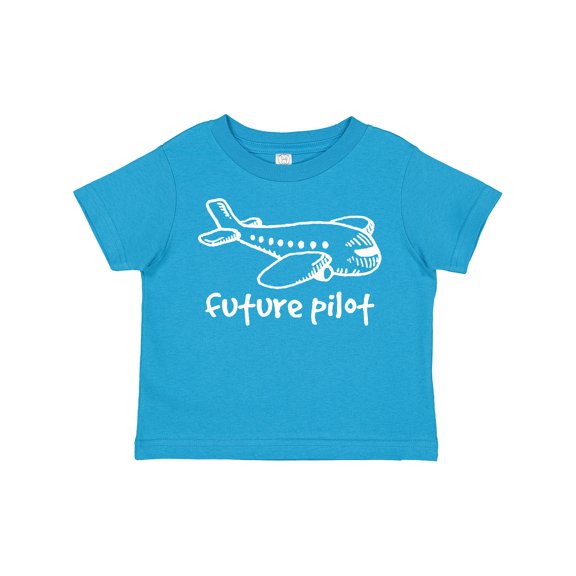 Inktastic Future Pilot Airplane Doodle Plane Boys or Girls Toddler T-Shirt