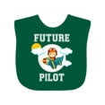 thumbnail image 1 of Inktastic Future Pilot Airplane for Boys Boys Baby Bib, 1 of 4
