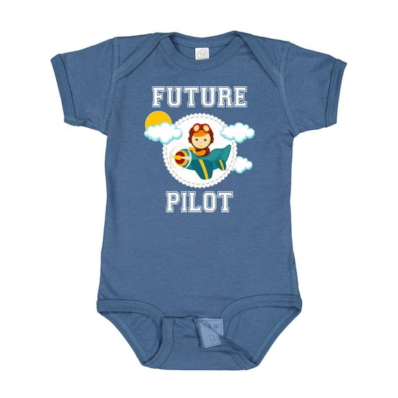 Inktastic Future Pilot Airplane for Boys Boys Baby Bodysuit