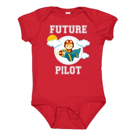Inktastic Future Pilot Airplane for Boys Boys Baby Bodysuit