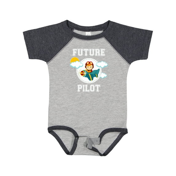 Inktastic Future Pilot Airplane for Boys Boys Baby Bodysuit