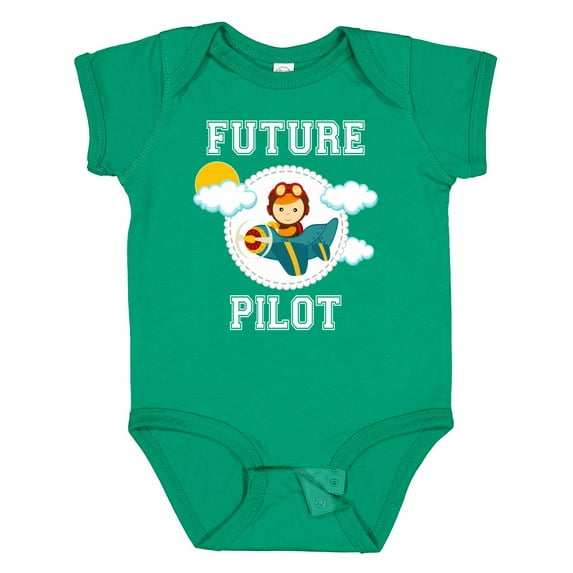 Inktastic Future Pilot Airplane for Boys Boys Baby Bodysuit