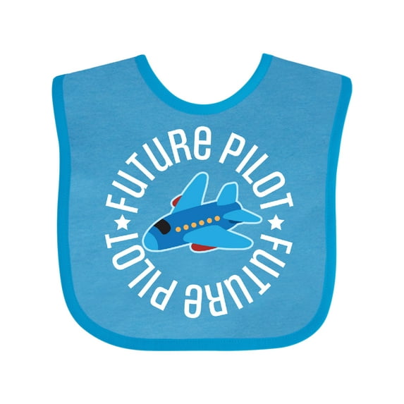 Inktastic Future Pilot Boys Airplane Flying Boys Baby Bib