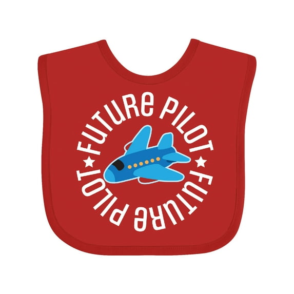 Inktastic Future Pilot Boys Airplane Flying Boys Baby Bib